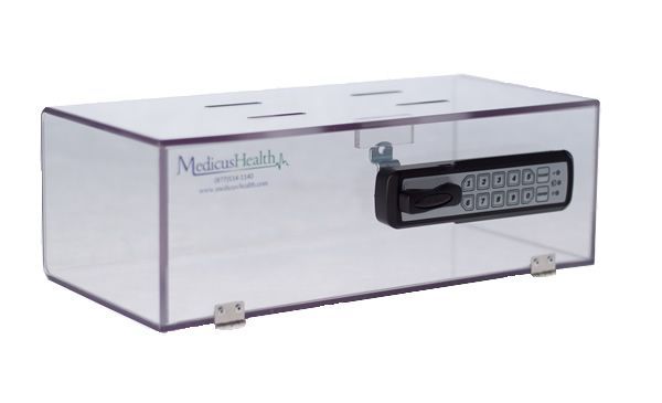 Cypress Sunrise Medicine Lock Box for Safe Medication Storage