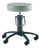 Exam Surgical Stools, Hydraulic with Black Aluminum Base Base