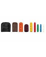 Surgical Instrument Tip Protectors, Perforated with Solid Colors 