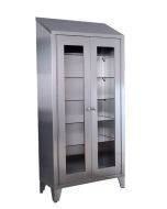Stainless Steel Cabinet with Glass Windows