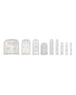 Surgical Instrument Tip Protectors, Perforated & Clear - Assorted Sizes