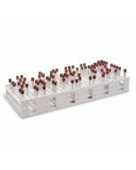Mega Test Tube Racks, 13-16mm, 120 Tubes, White