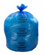 Blue Soiled Linen Bags Large, 44 Gallon