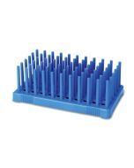 PEG TUBE RACKS, 10 mL, 14-17mm Tubes, 50 Tube Capacity, Blue 