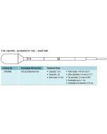 Transfer Pipettes 3mL Graduated to 1mL, Disposable Non-Sterile