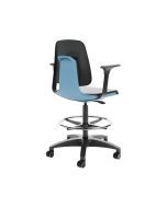 Antibacterial Mid Height Lab Stool with Arms